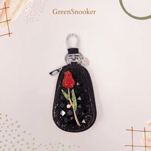GreenSnooker Creative Women Black Car Key Case, Keychain